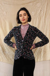 Birdie Printed Velvet Blazer XS