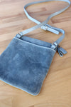Coach Soft Blue Suede Crossbody
