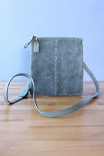 Coach Soft Blue Suede Crossbody