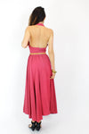Raspberry Halter Dress S/M