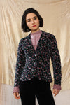 Birdie Printed Velvet Blazer XS