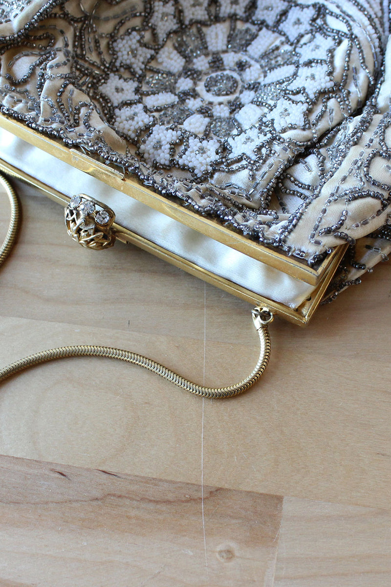 Snake Chain Beaded Purse