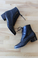 Lace-up Leather Bootie 8 - 8 1/2