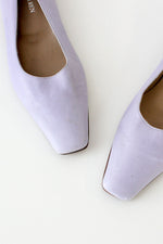 Lavender Leather Flats 7