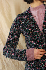Birdie Printed Velvet Blazer XS