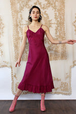 Magenta Taffeta Slip XS/S