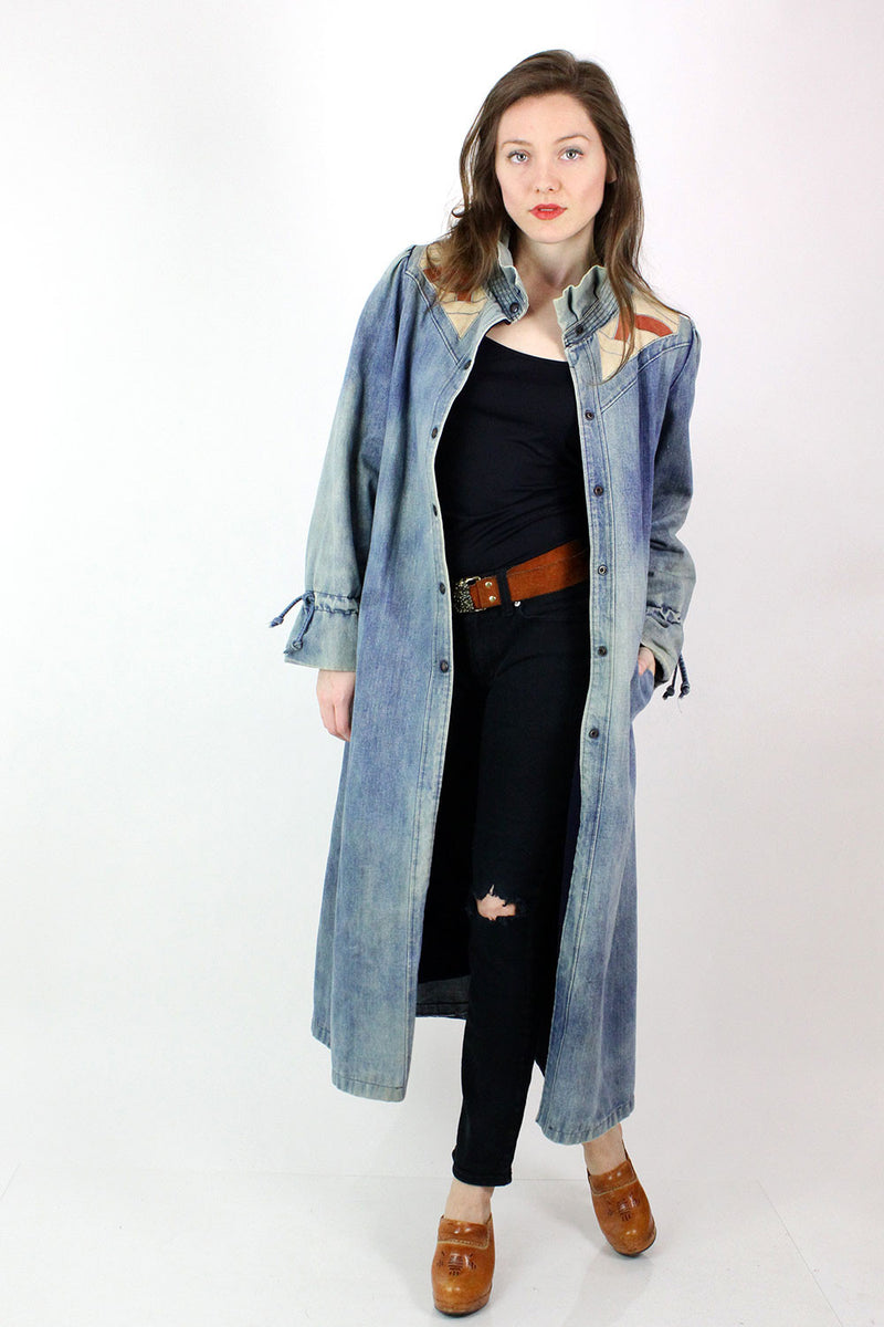 Denim Patchwork Duster M/L