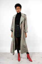 Iridescent Flowy Trench Coat S-L