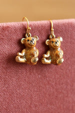 Metallic Teddy Bear Dangles