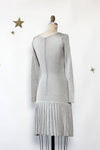 Bill Blass Silver Bells Pleat Dress XS-M