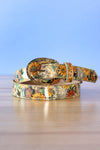 Feline Floral Novelty Belt