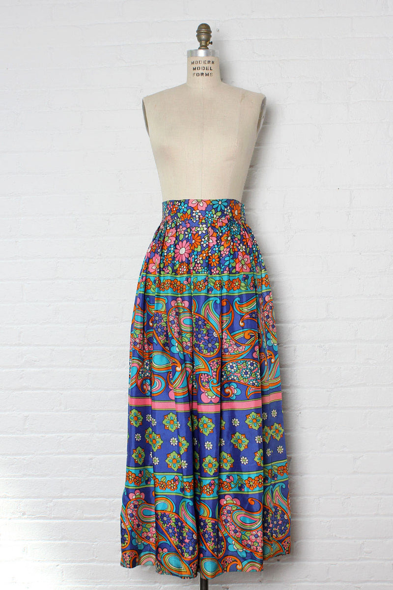 Pop Floral Maxi Skirt M