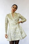 Metallic Brocade Dress Tunic S
