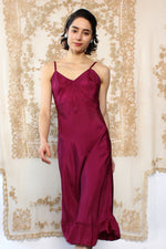 Magenta Taffeta Slip XS/S