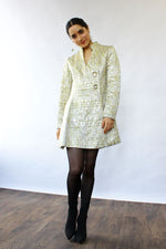 Metallic Brocade Dress Tunic S
