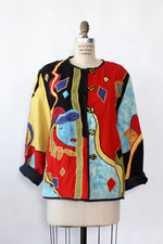 Picasso Inspired Appliqué Jacket M/L