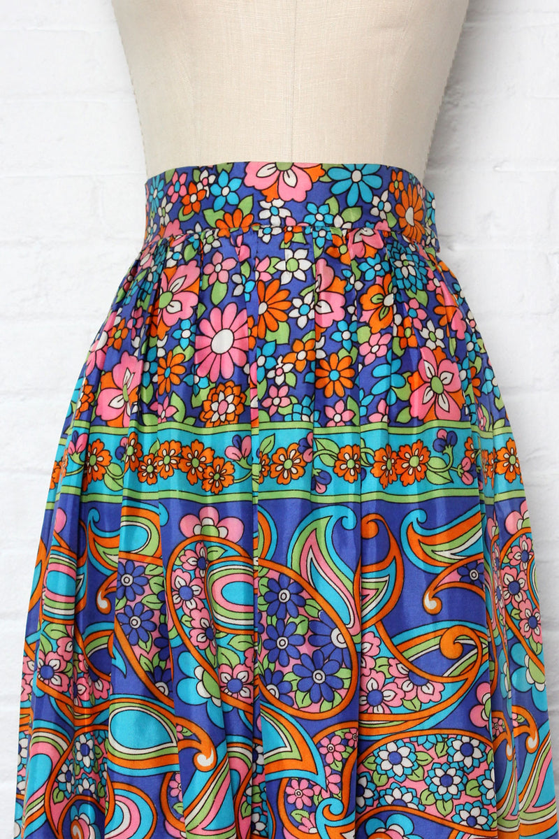 Pop Floral Maxi Skirt M