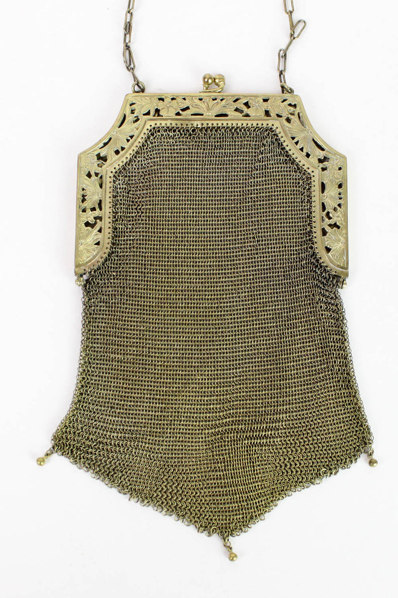 Antique French Napoleon 3 silver mesh purse – Chez Pluie