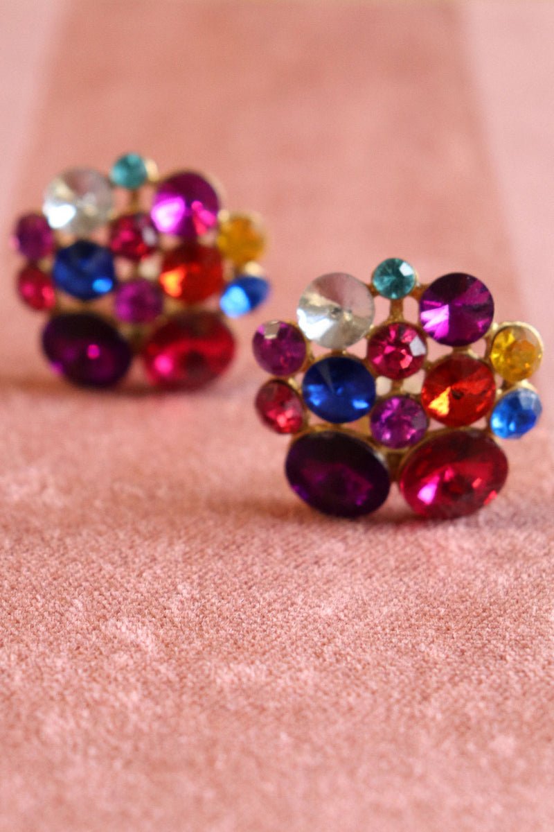Clustered Jewel Clip-ons