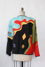 Picasso Inspired Appliqué Jacket M/L