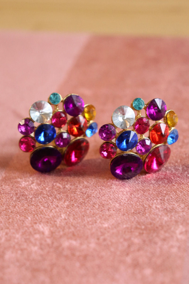 Clustered Jewel Clip-ons