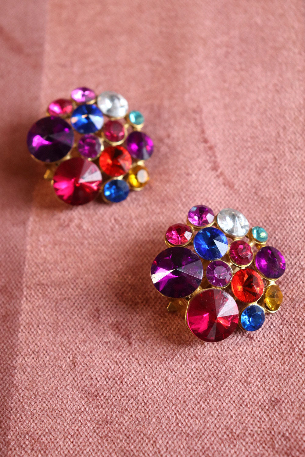 Clustered Jewel Clip-ons