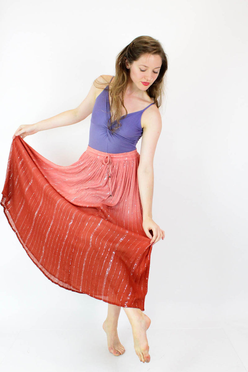 Peasant clearance gauze skirt