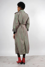 Iridescent Flowy Trench Coat S-L