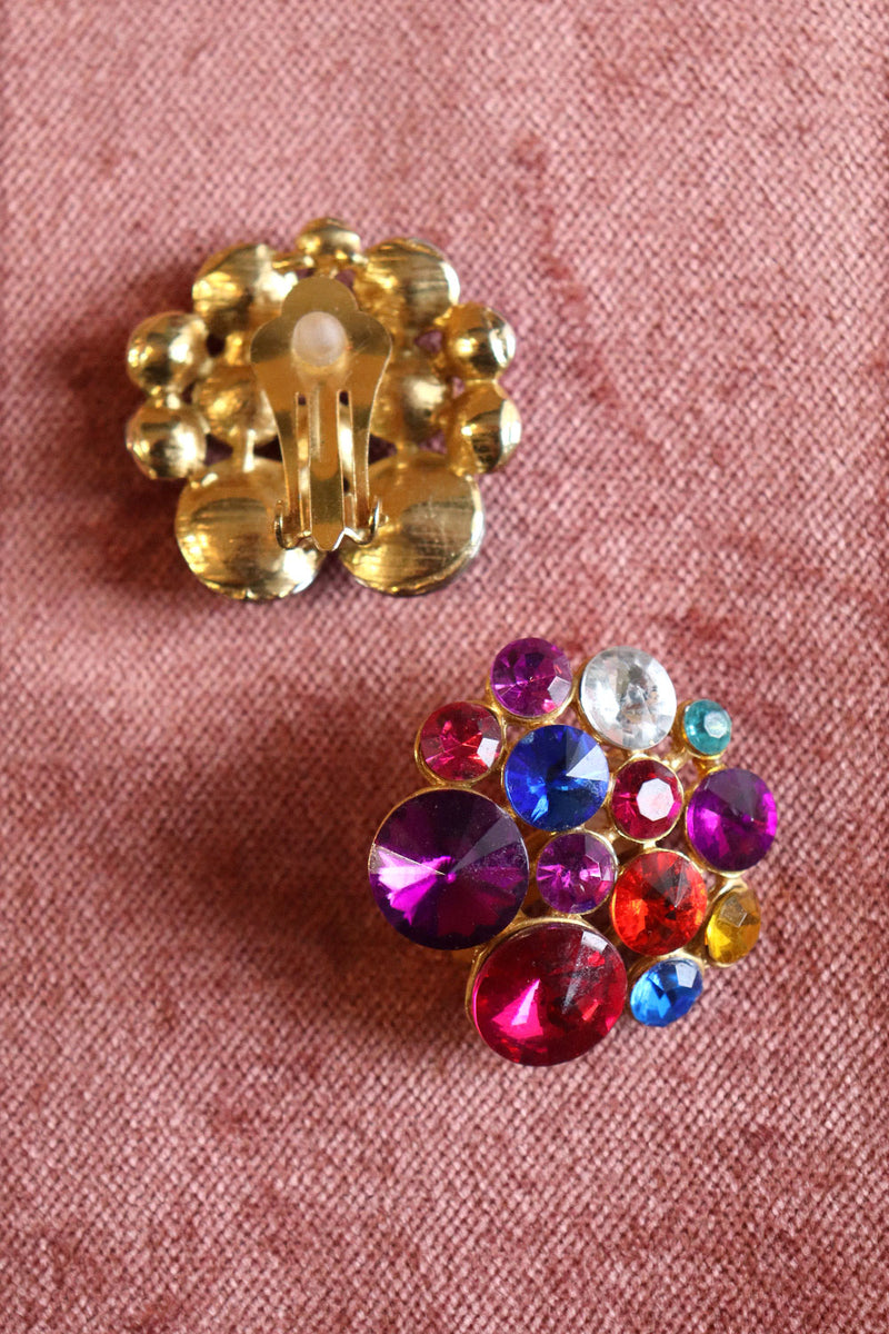 Clustered Jewel Clip-ons