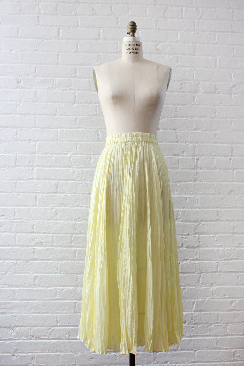 Buttercup Silk Crinkle Skirt M/L