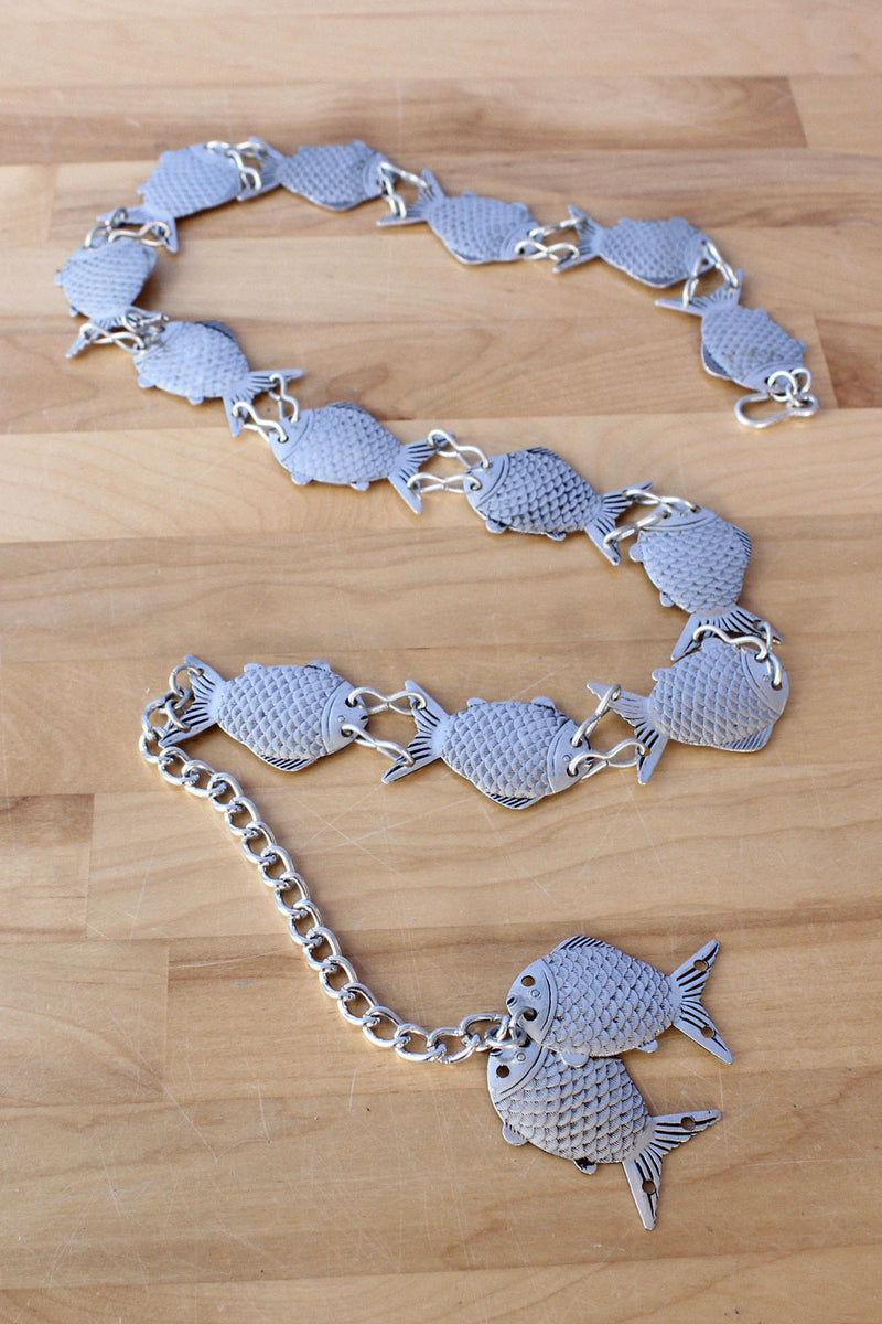 Fish Family Metal Chain Belt – OMNIA display picture 2