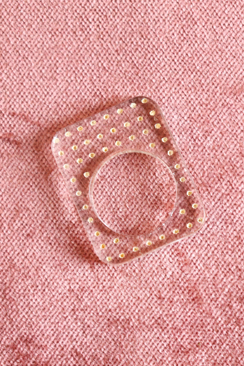 Dotted Chunky Resin Ring