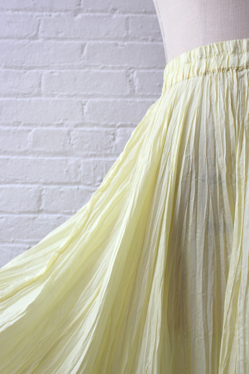 Buttercup Silk Crinkle Skirt M/L