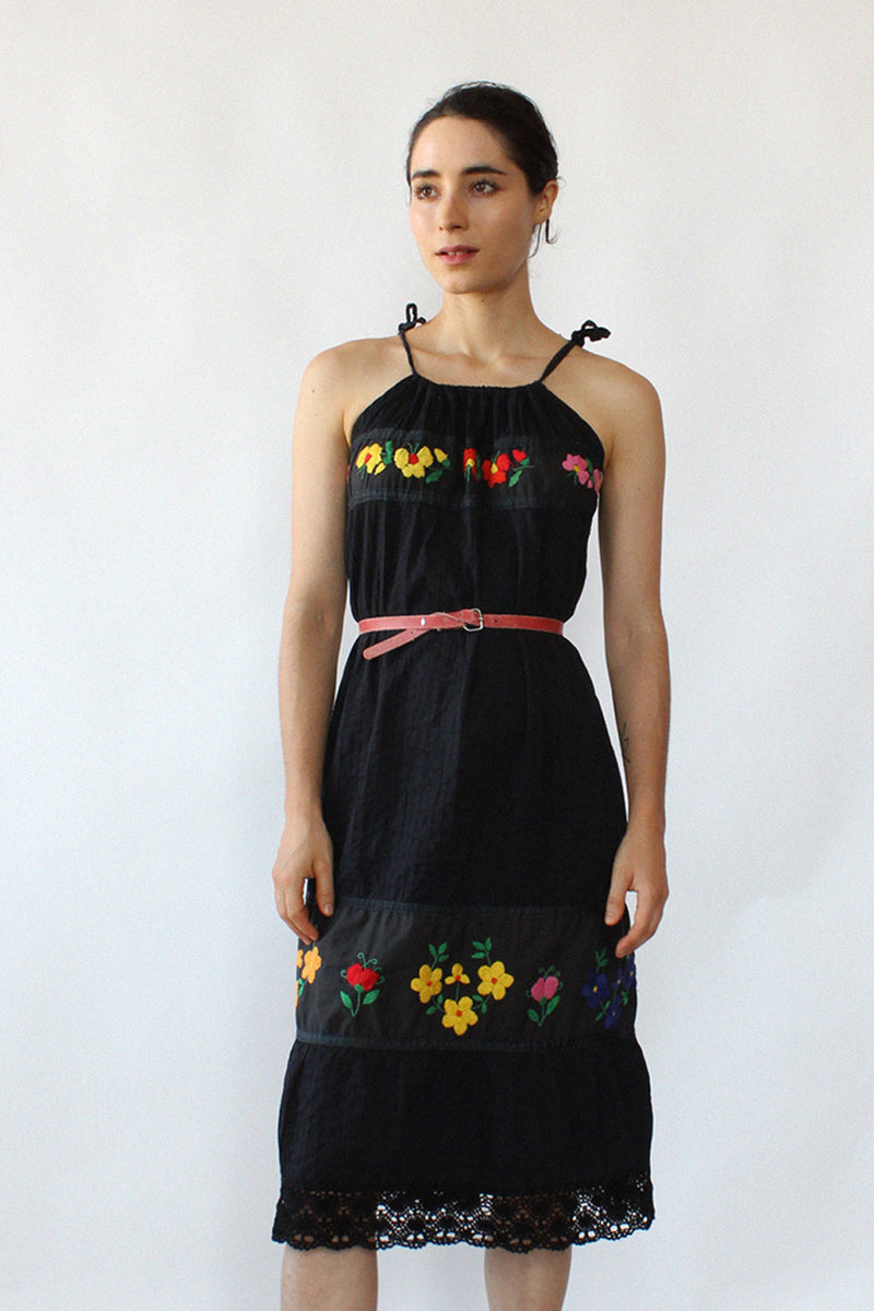 Embroidered Blooms Sundress XS-M