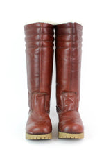 70s Leather Winter Boots 7