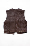 Leather Jean Vest S
