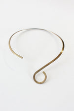 Curled Brass Choker