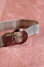 Silver Mesh Belt Bracelet