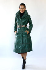 Forest Leather Coat M