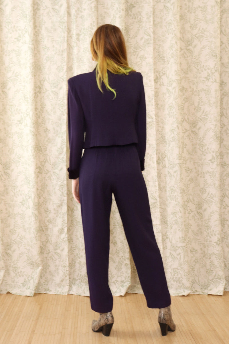 Deep Purple Crop Suit XS/S