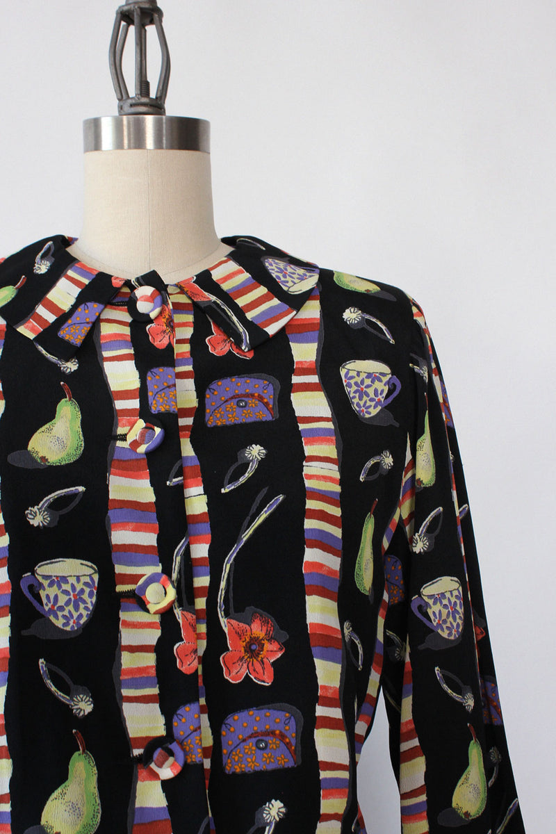 Teacups & Pears Crop Jacket XS/S