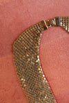 Goldtone Metal Mesh Scarf Necklace