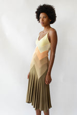 Stephen Burrows Chevron Jersey Dress XS