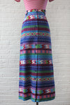 Grape Geometry Maxi Skirt M