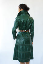 Forest Leather Coat M