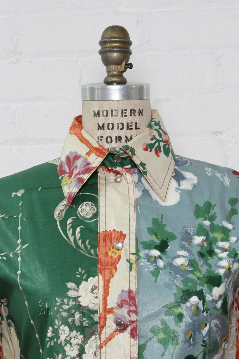 Cotton Chintz Floral Crop Jacket XS/S