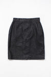 Black Leather Crest Skirt XS/S