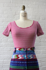 Berry Stripe Bodysuit XS/S Petite
