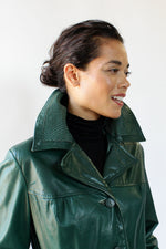 Forest Leather Coat M