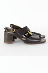 Chunky Sole Buckle Sandals 6